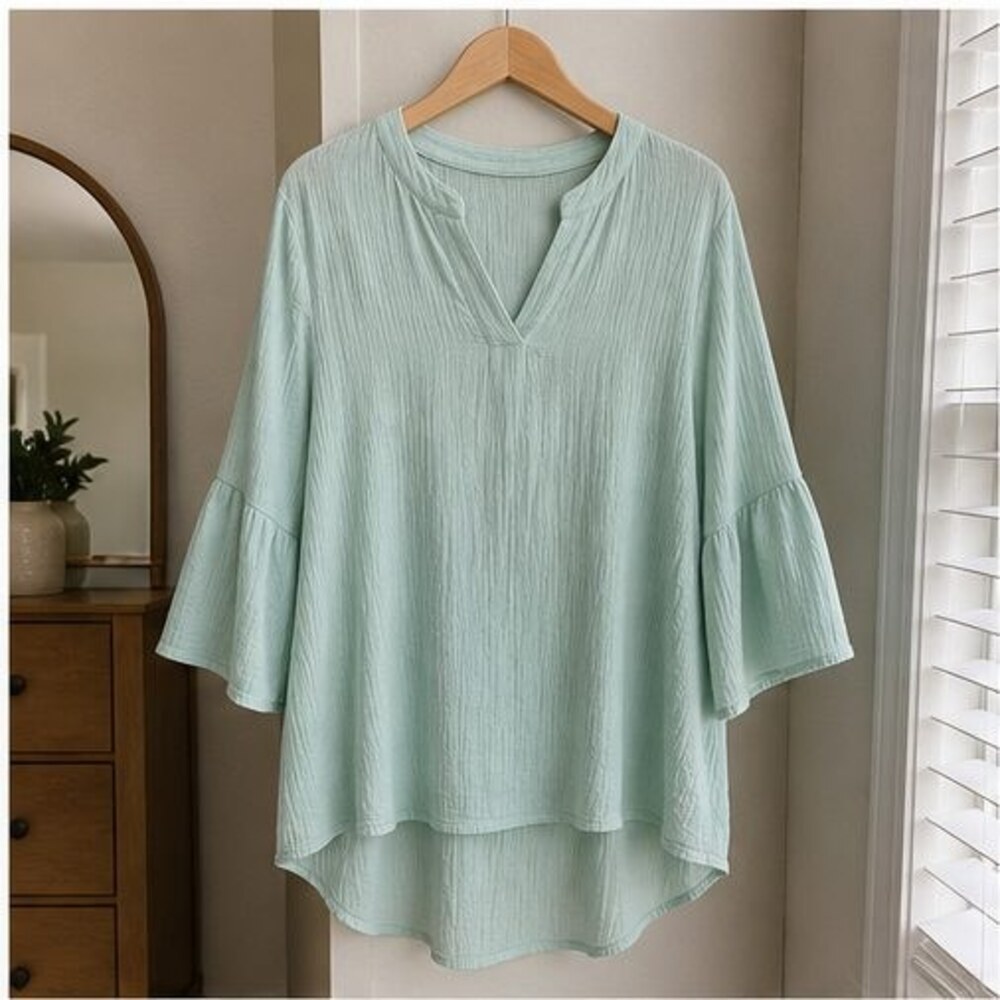 Mauve Puff Sleeve Top